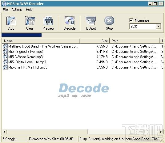 MP3 To Wav Decoder ,mp3格式转换器下载免费版,mp3格式转换器,MP3 To Wave Decoder（mp3格式转换器下载免费版）